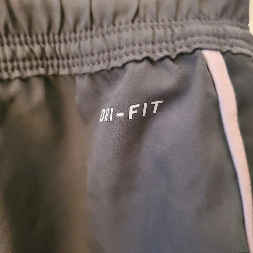 Nike Grey and Black Shorts Pink Accents Sz M